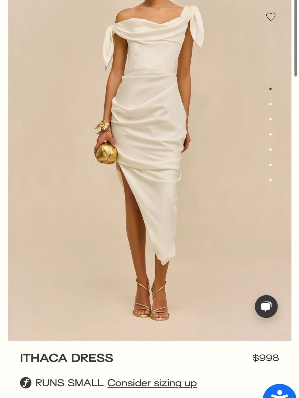 cult gaia White Off-Shoulder High-Low Dress